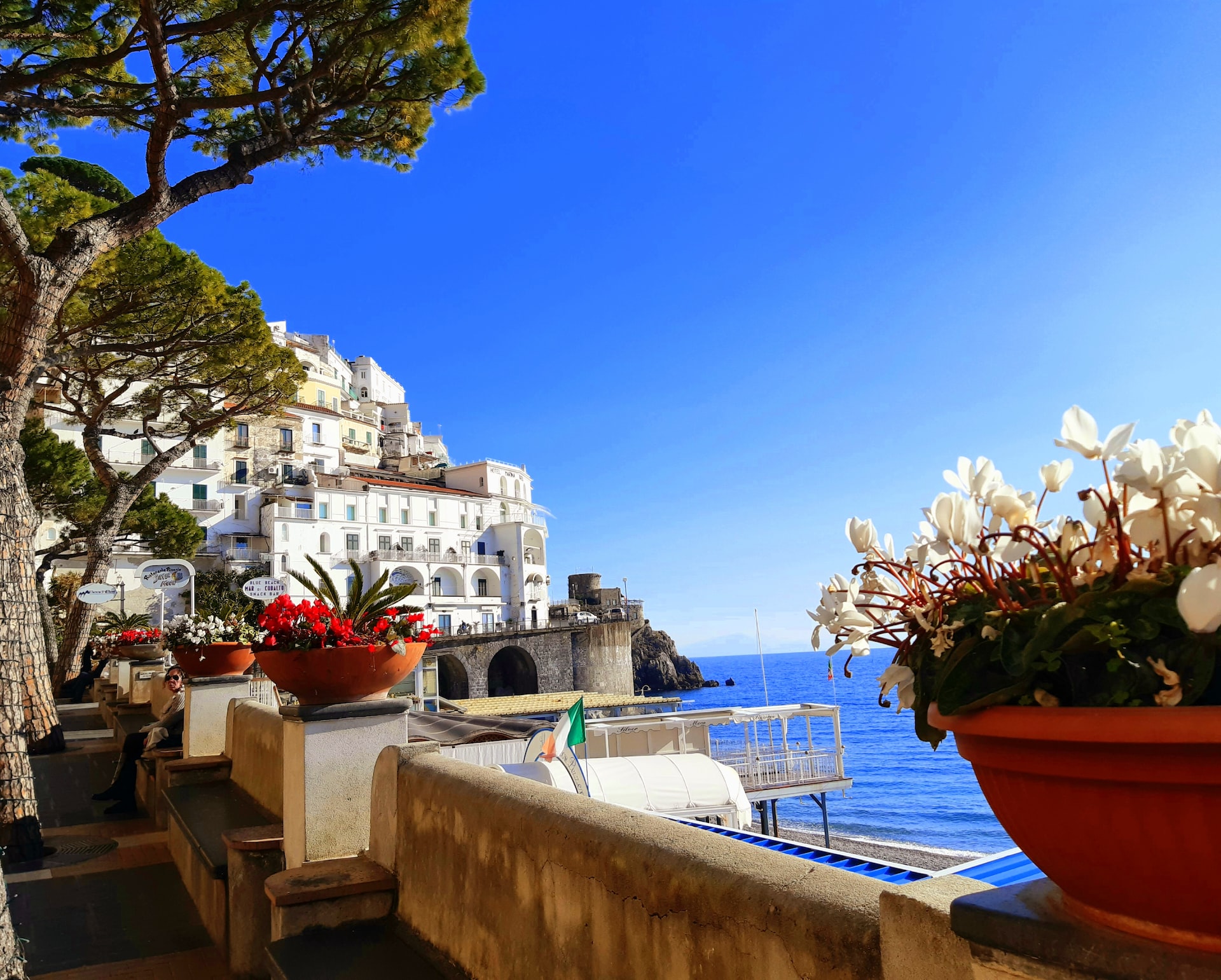 Vue d'Amalfi en Italie