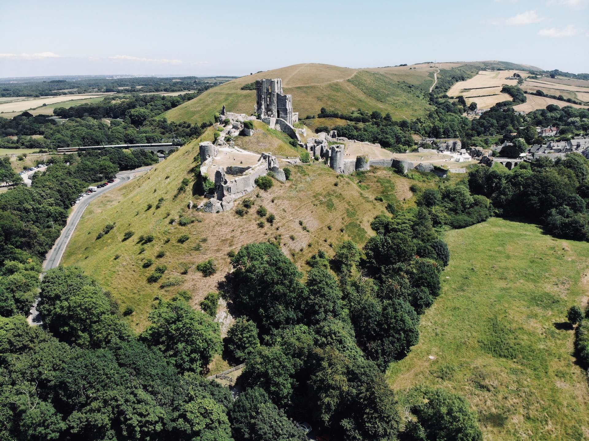Corfe Castle, Dorset, UK