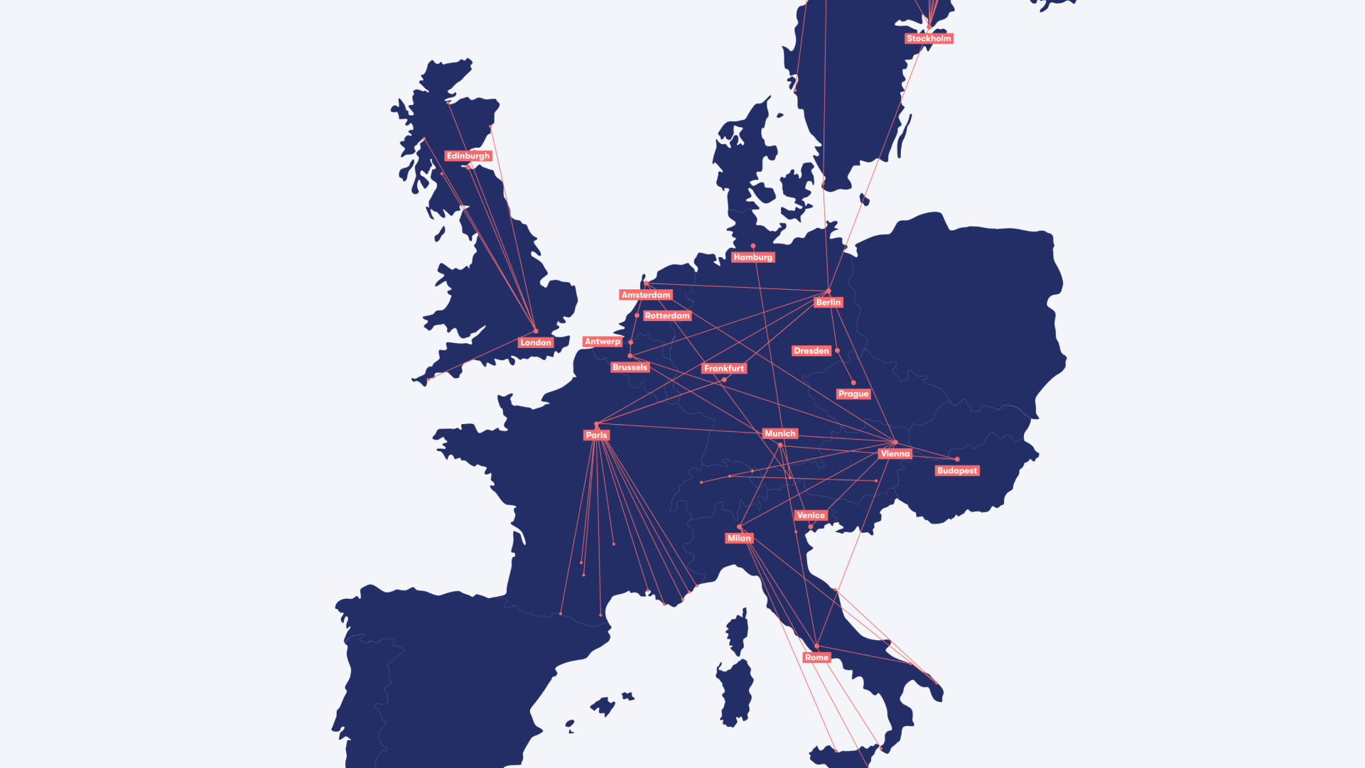 European Night Train Map