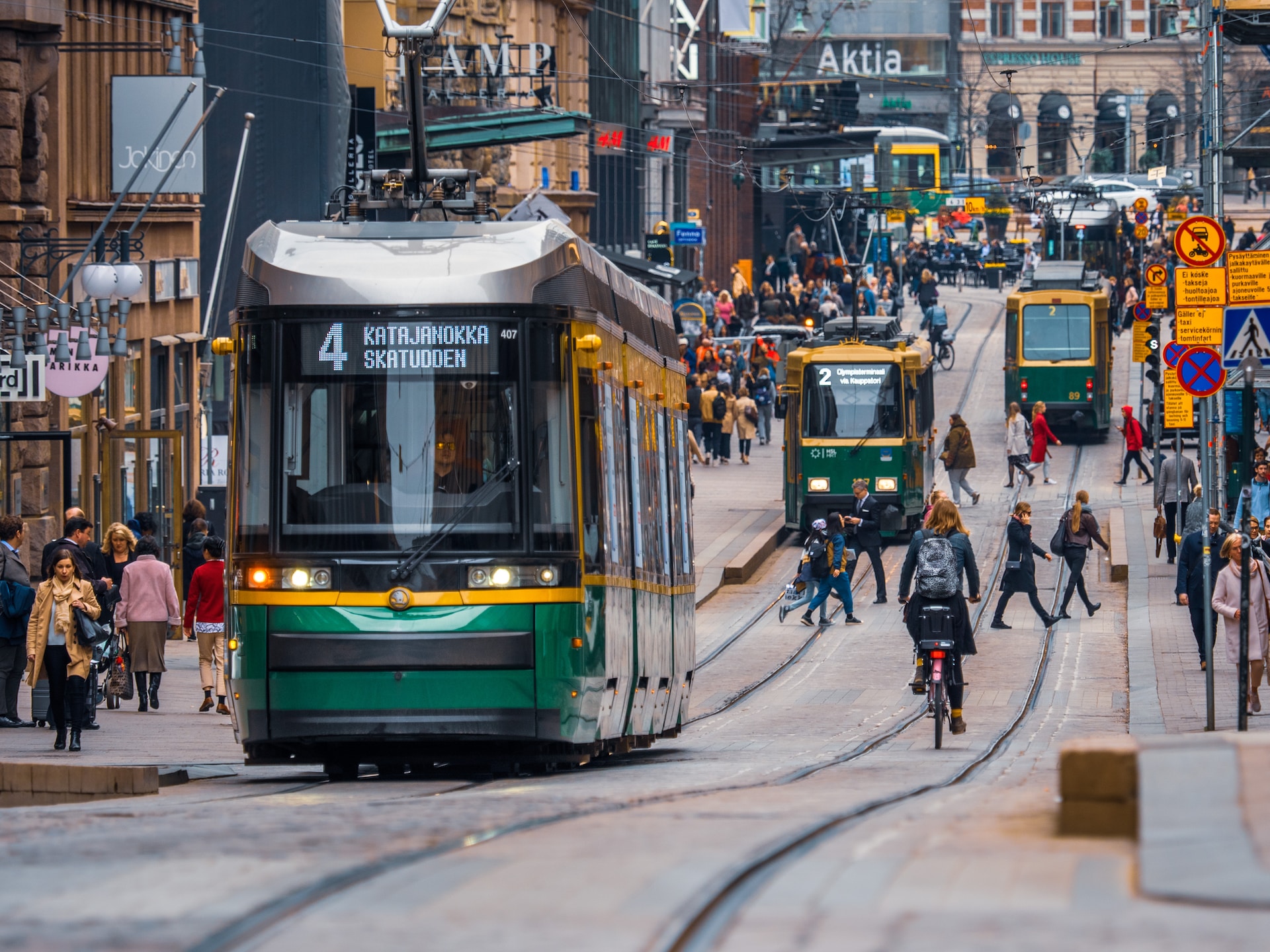 Helsinki street trams