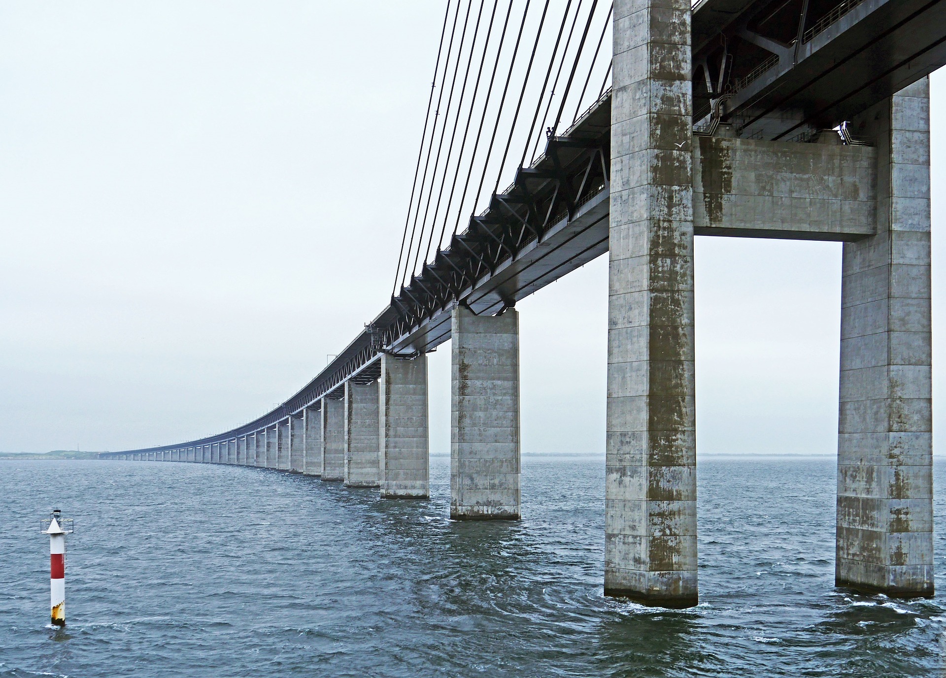 Oresund Bridge between Denmark and Sweden