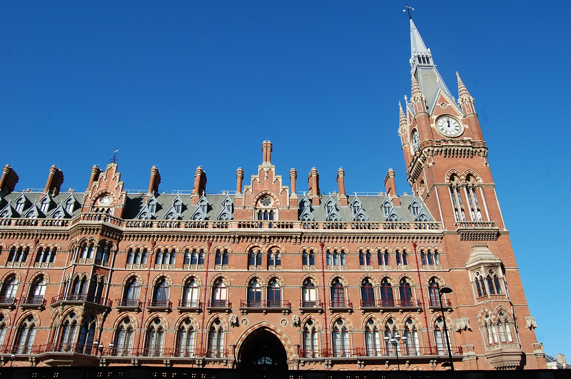St Pancras railway station in London