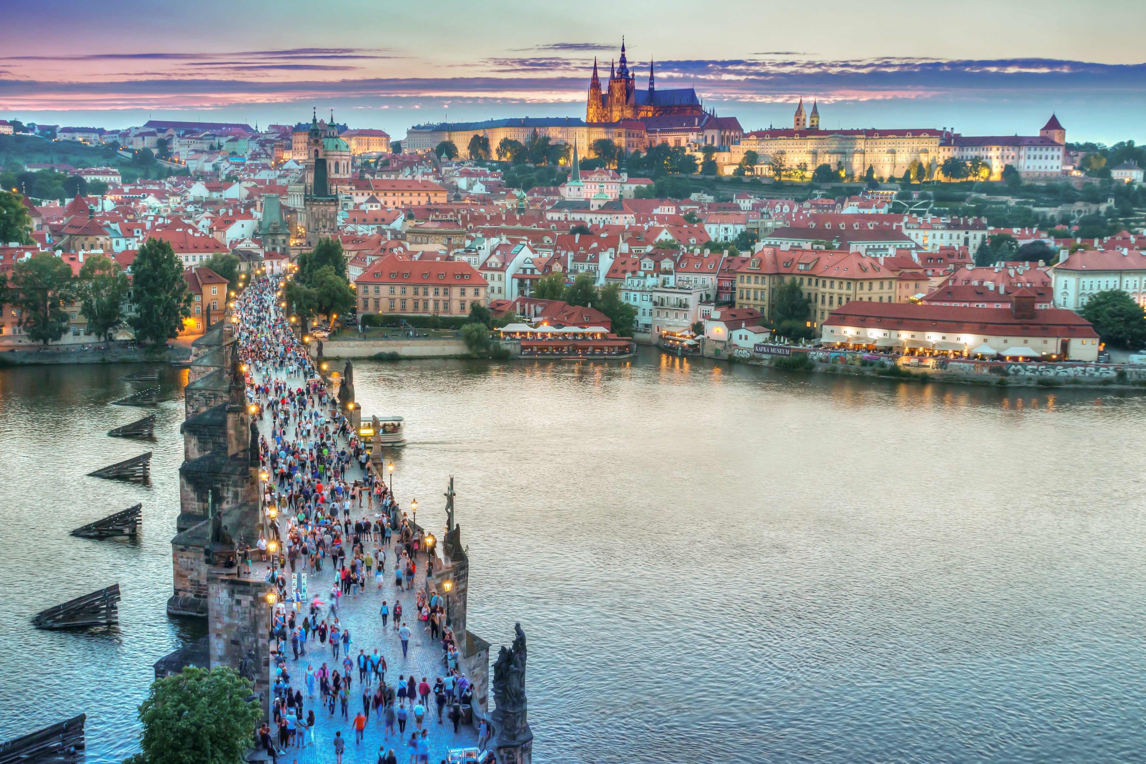 Atemberaubende Aussicht auf Prag