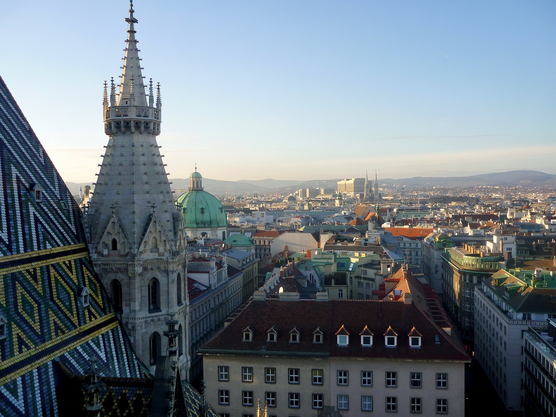 Die Skyline von Wien