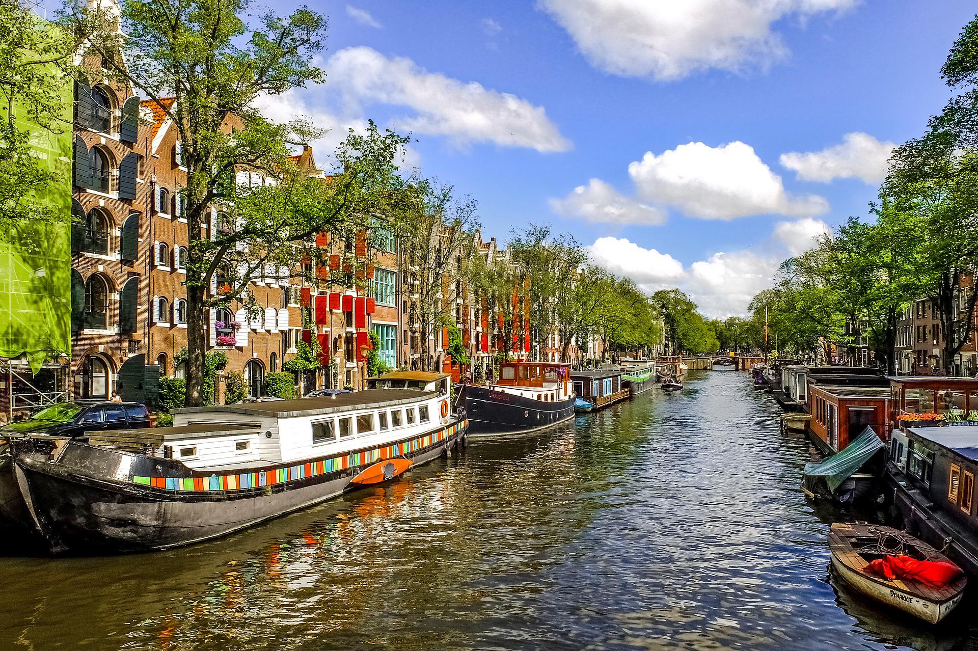 Ein Kanal in Amsterdam