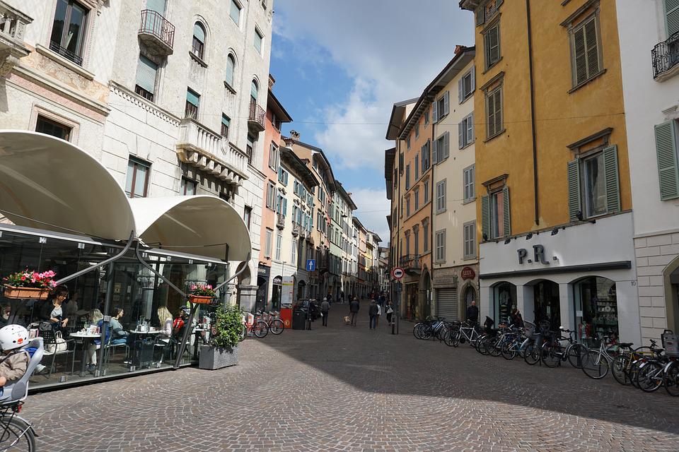 Idyllische Strassen in Bergamo