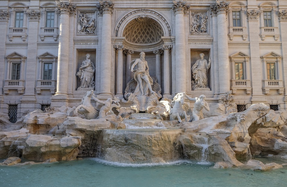 Bus pour Rome : la Fontaine de Trevi