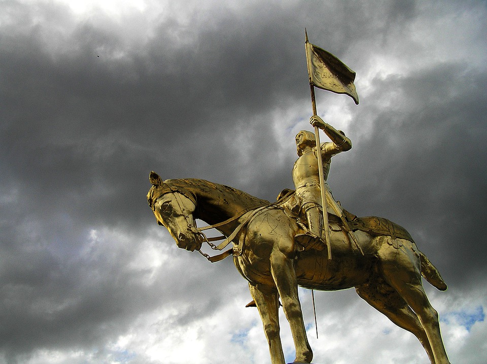 La statue de Jeanne d’Arc a Orleans