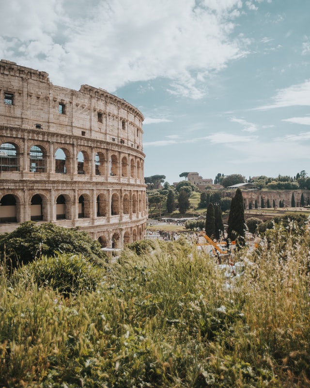 Sicht auf das Kolosseum in Rom