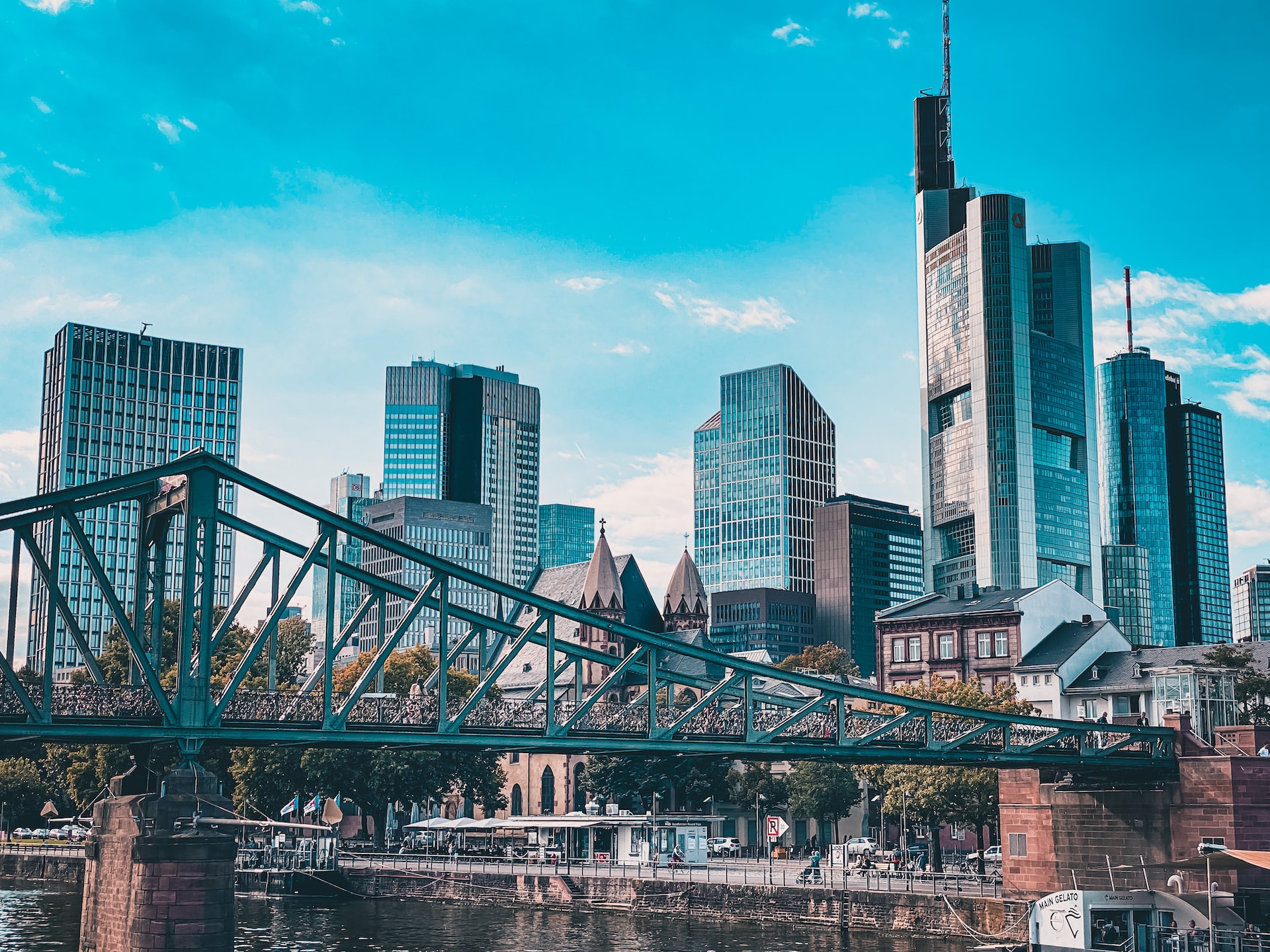 Die berühmte Skyline von Frankfurt