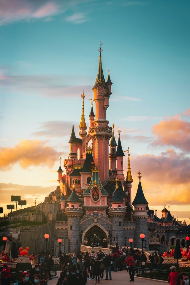 Sonnenuntergang im Disneyland Paris