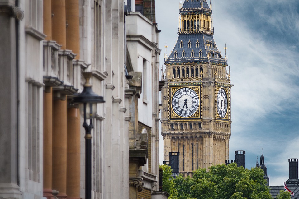 Il Big Ben, la torre dell’orologio di St. Stephen del palazzo di Westminster