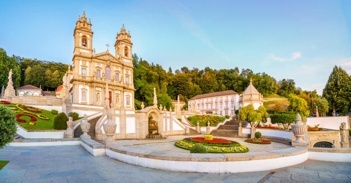 Das Heiligtum von Bom Jesus do Monte in Braga.