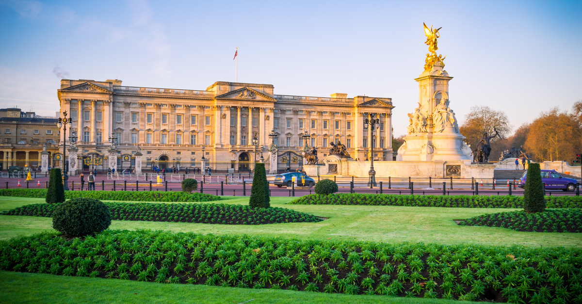 London: View of the Buckingham Palace.