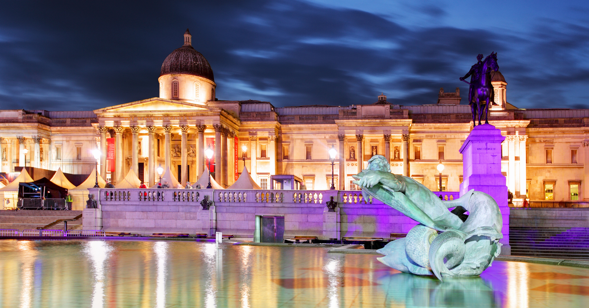 London: National Gallery in Trafalgar Square.