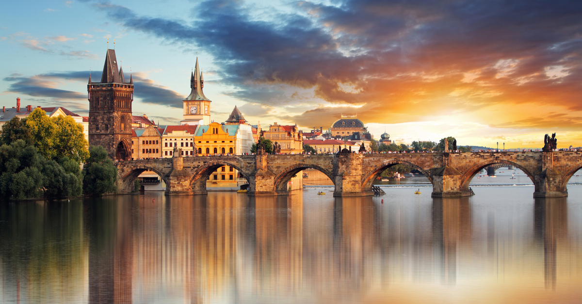 Praga: Ponte Carlo a Praga.