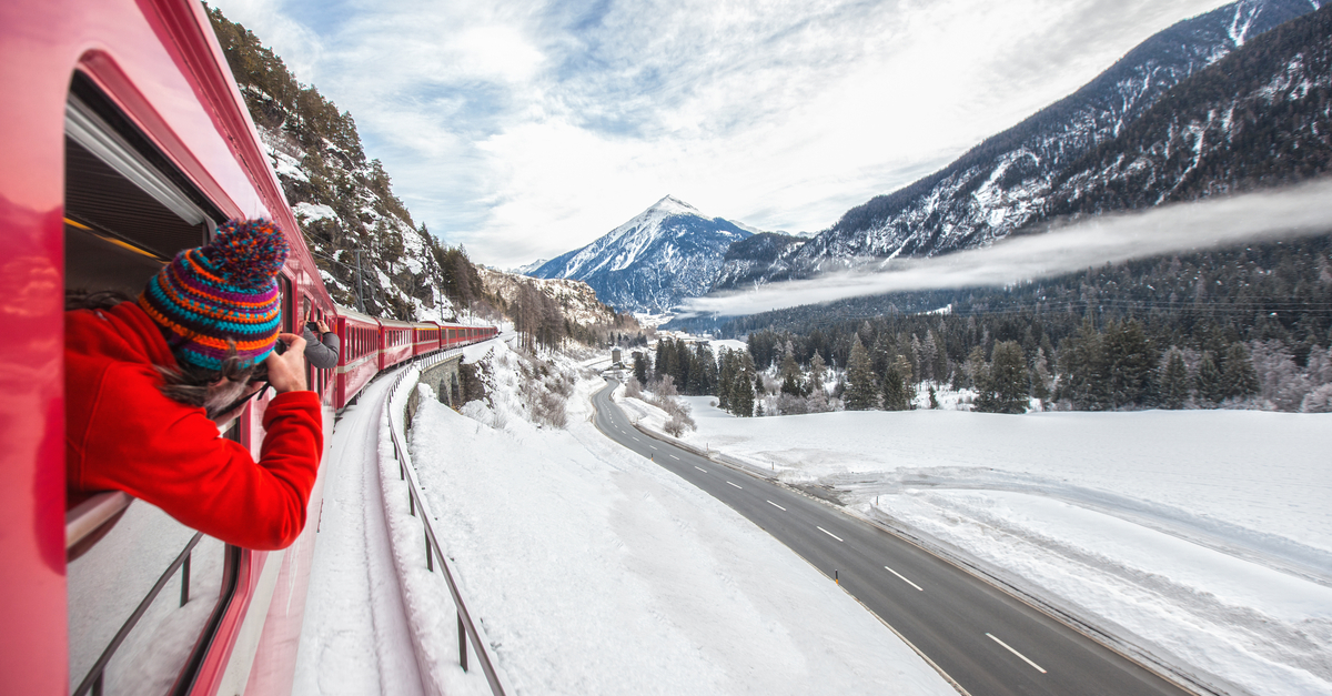 St. Moritz: Viaggio invernale nel Trenino Rosso del Bernina.