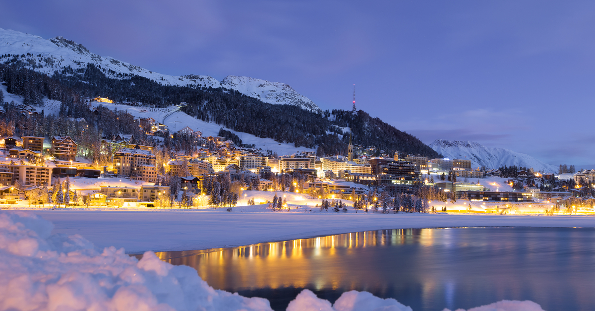 St. Moritz: paesaggio invernale.