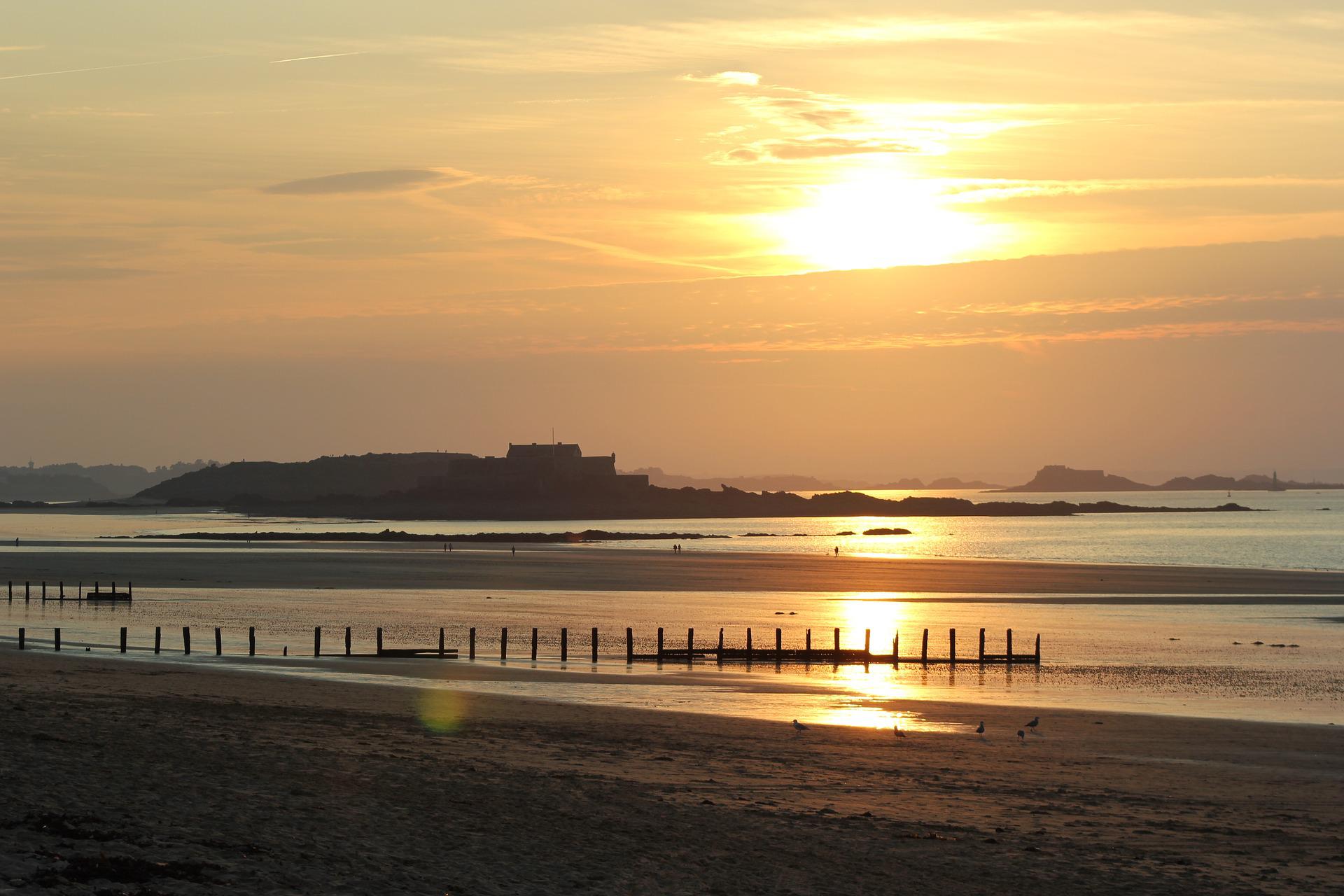 De Paris a Saint-Malo : plage de Saint-Malo