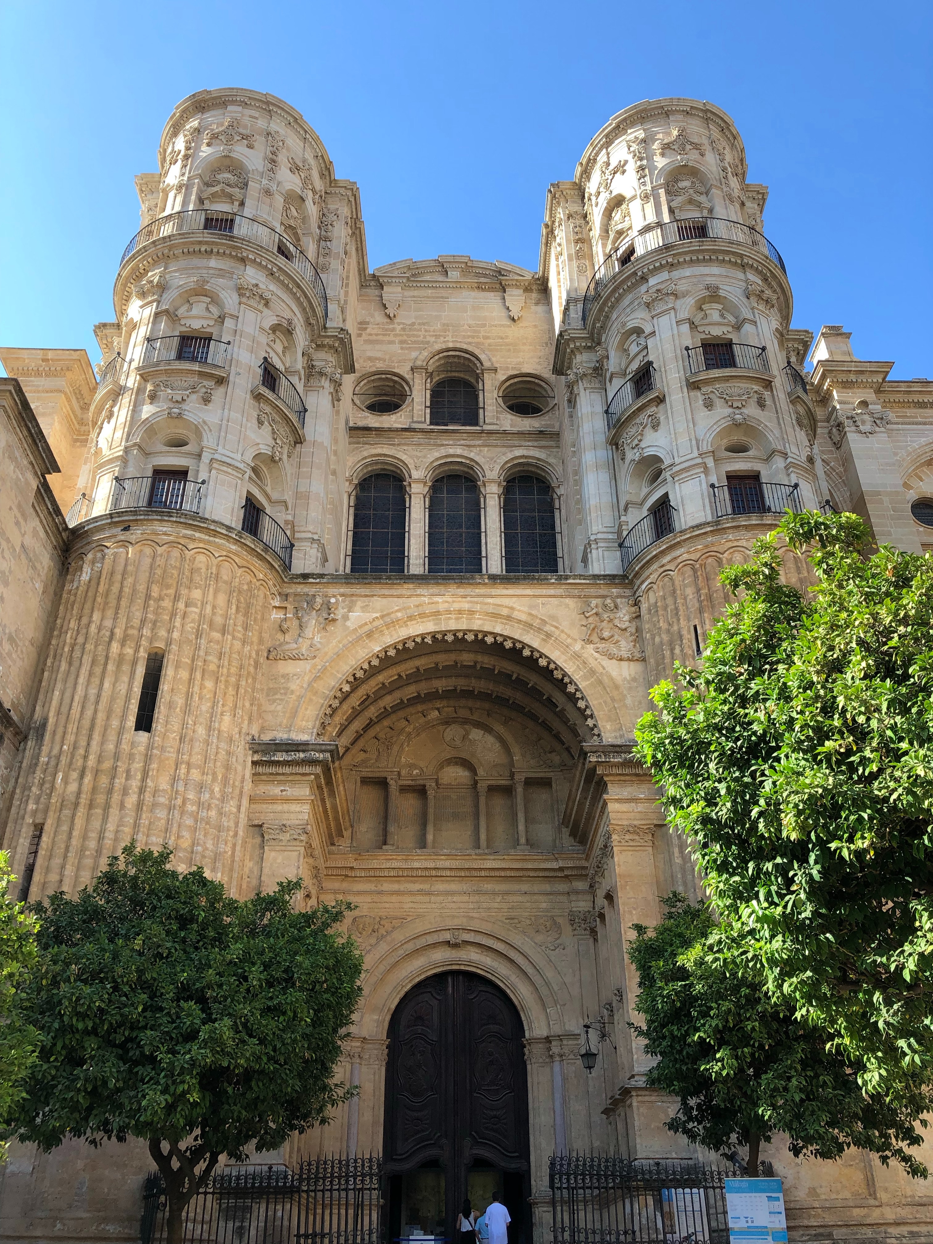 Fachada de la Catedral de la Encarnacion de Malaga