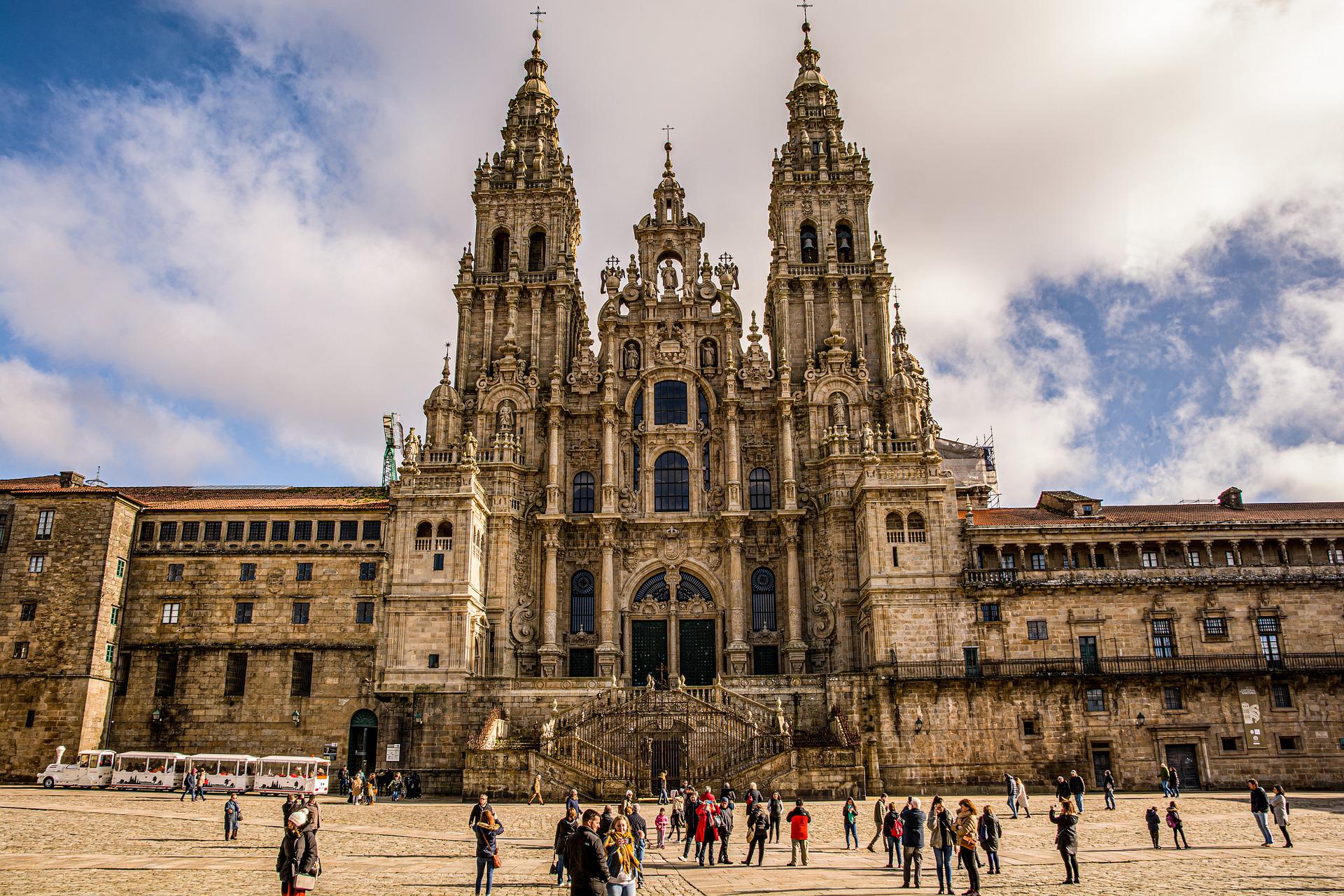 Fachada exterior de la Catedral de Santiago de Compostela