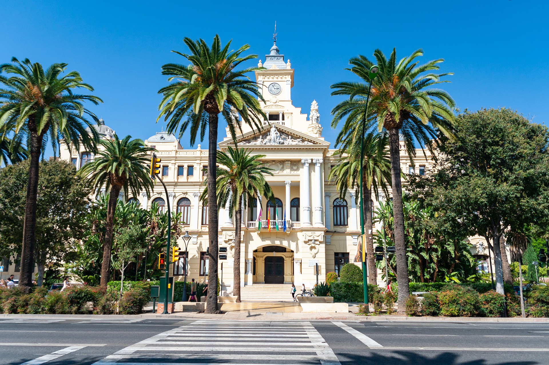 Ayuntamiento de Malaga en el centro de la ciudad