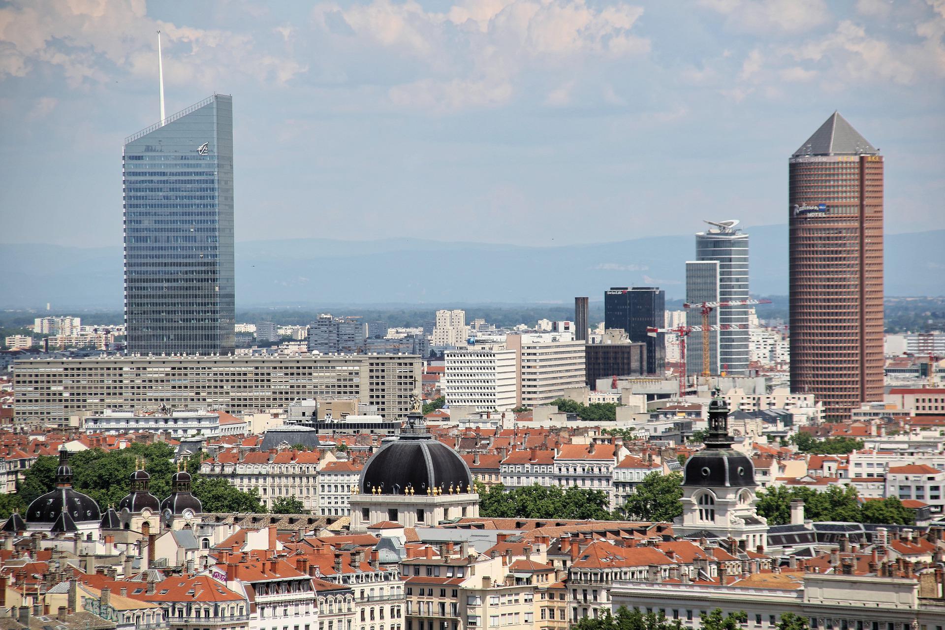 Billet de train Strasbourg-Lyon : Skyline de Lyon
