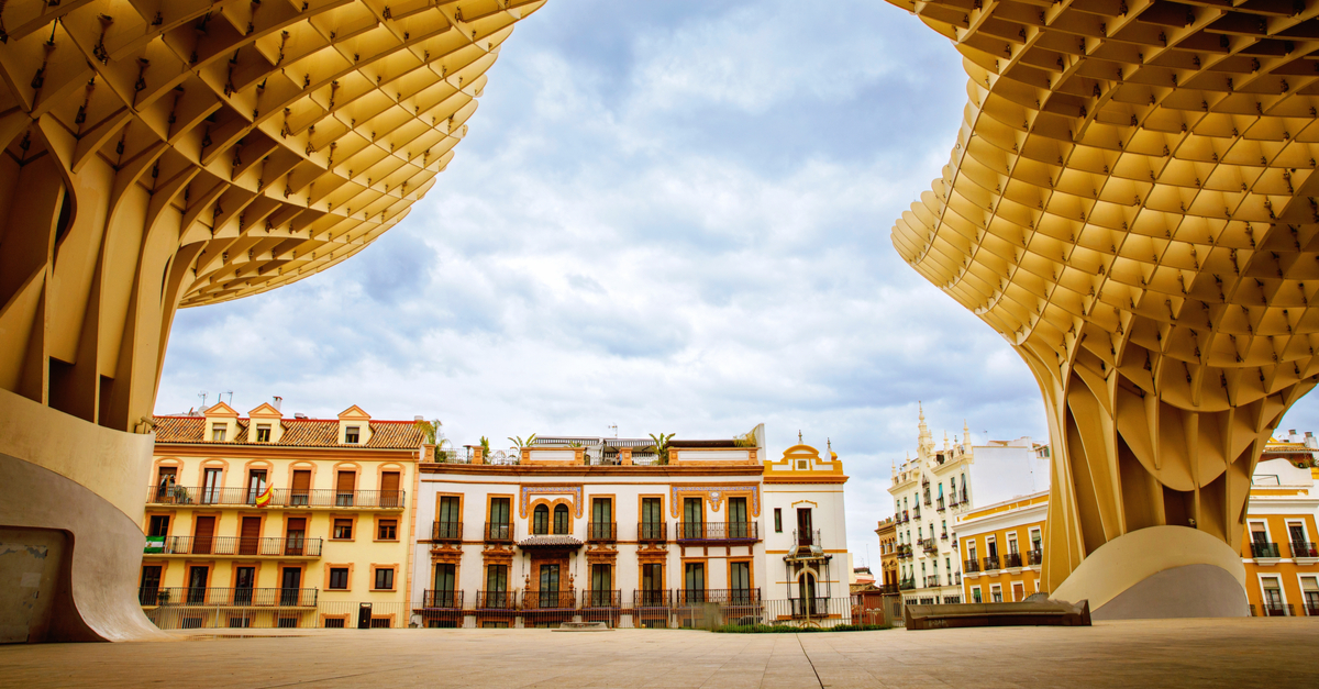 Las Setas or the metropol parasol building in Seville.