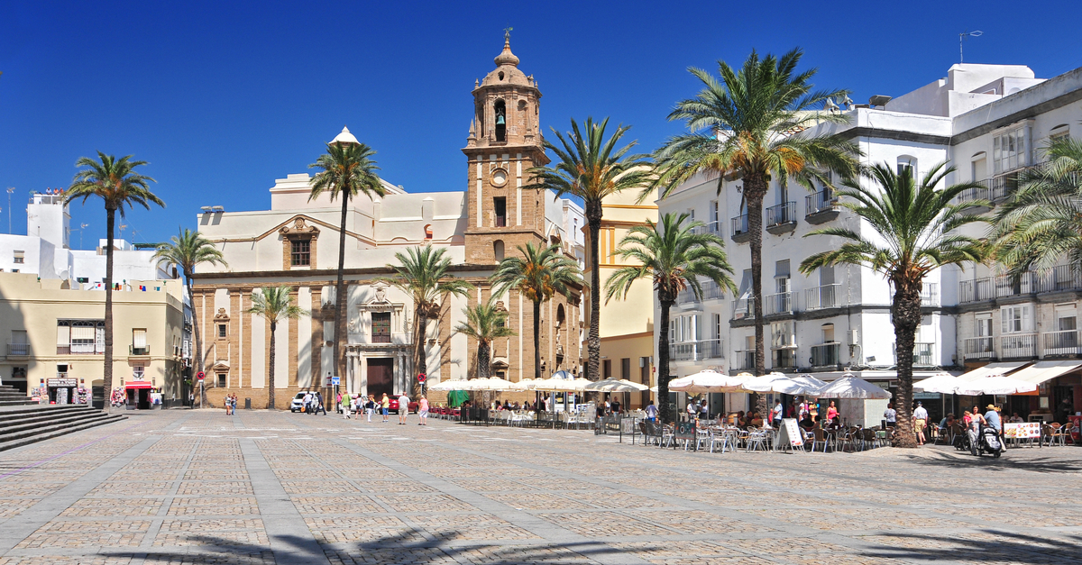 Place principale de Cadix.