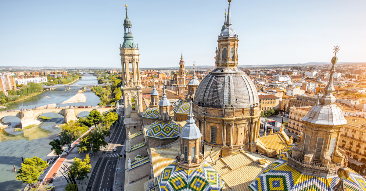 Tetto della cattedrale di Saragozza.