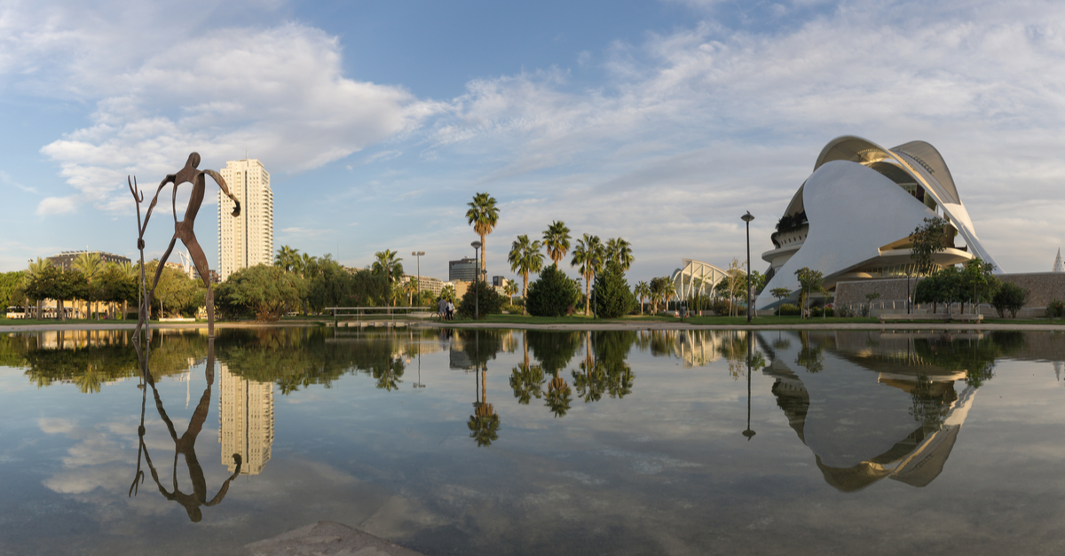 Sculture a Valencia: Giardini spagnoli.