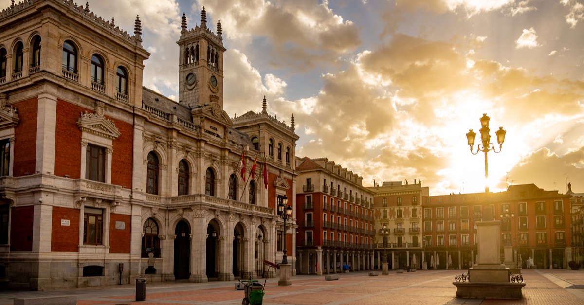 Place principale de Valladolid.