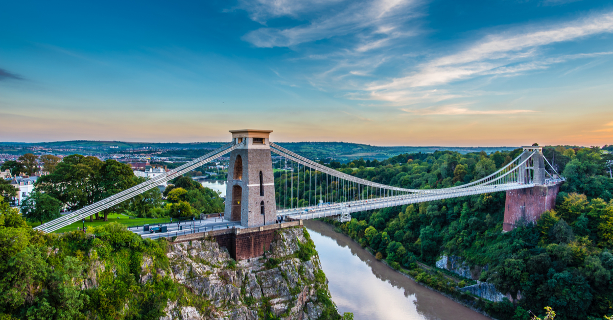 Puente colgante en Bristol.