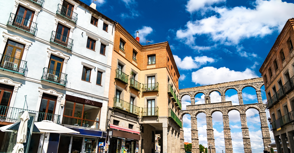 Calles y acueducto de Segovia.