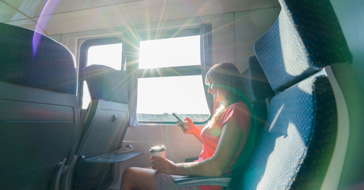 sun train window